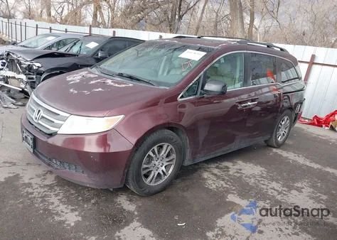 2011 Honda Odyssey Ex-L from USA, damaged, VIN 5FNRL5H65BB096443